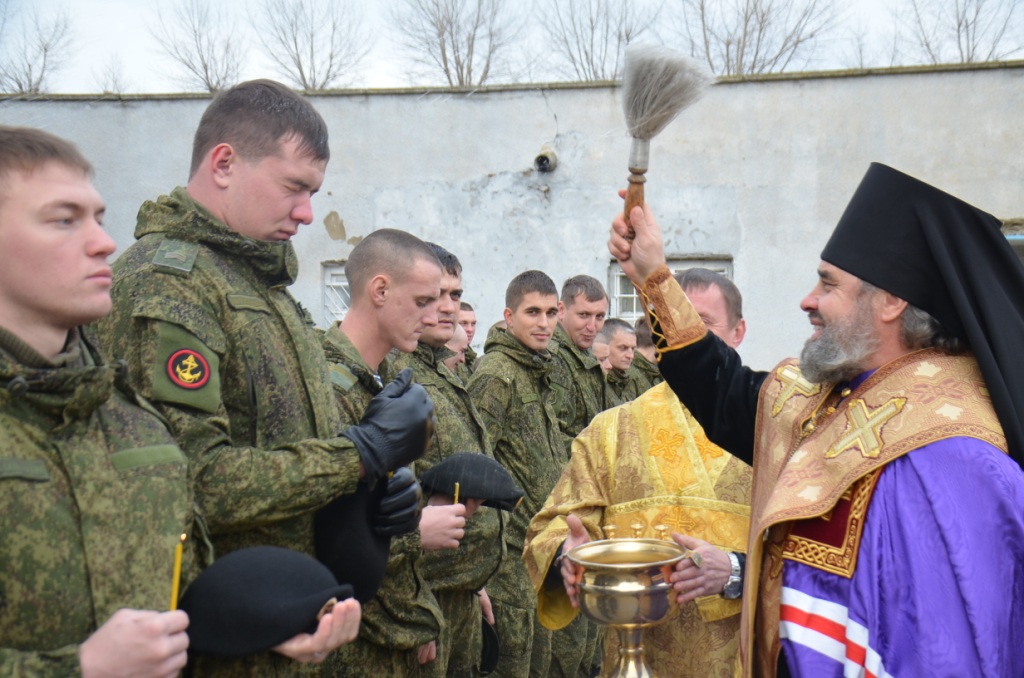 В Темрюке в воинской части освящена часовня святого апостола Андрея Первозванного 